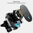 JJT-968 15W Max Output Magnetic Car Air Outlet Bracket Wireless Charger(White)