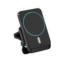 JJT-969 15W Max Output Magnetic Car Air Outlet Bracket Wireless Charger(Black)