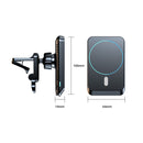 JJT-969 15W Max Output Magnetic Car Air Outlet Bracket Wireless Charger(Black)