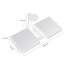 K04 4 in 1 10W Qi Standard Wireless Charger for Mobile Phones & iWatch & AirPods (White)