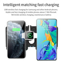 K04 4 in 1 10W Qi Standard Wireless Charger for Mobile Phones & iWatch & AirPods (White)