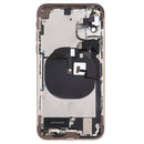 Battery Back Cover Assembly (with Side Keys & Loud Speaker & Motor & Camera Lens & Card Tray & Power Button + Volume Button + Charging Port + Signal Flex Cable & Wireless Charging Module) for iPhone XS(Gold)