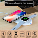 X10 Qi Standard Quick Wireless Charger 7.5W / 10W, For iPhone, Galaxy, Xiaomi, Google, LG, Watch and other QI Standard Smart Phones(White)