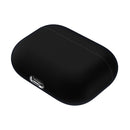 For AirPods Pro Solid Color Silicone Earphone Protective Case(Black)