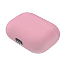 For AirPods Pro Solid Color Silicone Earphone Protective Case(Pink)