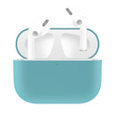 For AirPods Pro Solid Color Silicone Earphone Protective Case(Green)