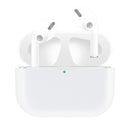 For AirPods Pro Solid Color Silicone Earphone Protective Case(White)
