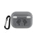 For AirPods Pro Silicone Flip Cover Earphone Protective Case with Anti-drop Buckle(Grey)