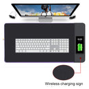 QI Standard Lighting Wireless Charger Thickening Computer Mouse Pad, Size: 79x30x0.7cm