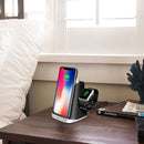 P8X QI Standard 3 in 1 Multifunctional Wireless Charger for iPhone / QI Phone & iWatch & AirPods