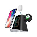 P8X QI Standard 3 in 1 Multifunctional Wireless Charger for iPhone / QI Phone & iWatch & AirPods