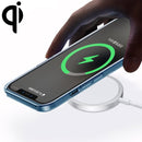 WIWU M5 15W QI Standard Magsafe Magnetic Fast Charging Wireless Charger for iPhone 12(White)