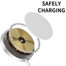 WIWU M5 15W QI Standard Magsafe Magnetic Fast Charging Wireless Charger for iPhone 12(White)