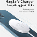 WIWU M5 15W QI Standard Magsafe Magnetic Fast Charging Wireless Charger for iPhone 12(White)