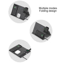 ROCK 3 in 1 Leather Portable Folding Wireless Charger for iPhone + iWatch + AirPods (Grey)