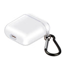 For AirPods 1 / 2 High Transparent TPU Earphone Protective Case with Hook(Transparent)