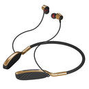D01 Bluetooth 5.0 Hanging Neck Sports Wireless In-ear Bluetooth Earphone (Gold)