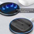A05 3W QI Bluetooth Earphone Wireless Charger For AirPods 2 / Pro, with 8 Pin Port & Breathing Light (White)