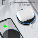 A05 3W QI Bluetooth Earphone Wireless Charger For AirPods 2 / Pro, with 8 Pin Port & Breathing Light (White)