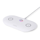 WK WP-U90 10W x2 Two-seater Wireless Charger (White)
