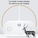 WK WP-U90 10W x2 Two-seater Wireless Charger (White)