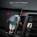 ROCK RWC-0232 10W QI Rotatable Infrared Touch Induction Wireless Charging Car Air Outlet Bracket for 4.7-6.5 inch Mobile Phones, B Version(Grey)