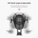 ROCK RWC-0232 10W QI Rotatable Infrared Touch Induction Wireless Charging Car Air Outlet Bracket for 4.7-6.5 inch Mobile Phones, B Version(Grey)