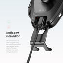 ROCK RWC-0232 10W QI Rotatable Infrared Touch Induction Wireless Charging Car Air Outlet Bracket for 4.7-6.5 inch Mobile Phones, B Version(Grey)