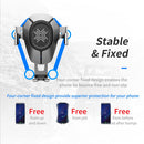 ROCK RWC-0232 10W QI Rotatable Infrared Touch Induction Wireless Charging Car Air Outlet Bracket for 4.7-6.5 inch Mobile Phones, B Version(Grey)