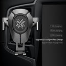 ROCK RWC-0232 10W QI Rotatable Infrared Touch Induction Wireless Charging Car Air Outlet Bracket for 4.7-6.5 inch Mobile Phones, B Version(Grey)
