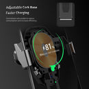 ROCK RWC-0232 10W QI Rotatable Infrared Touch Induction Wireless Charging Car Air Outlet Bracket for 4.7-6.5 inch Mobile Phones, B Version(Grey)