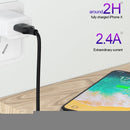 WK WDC-092 3m 2.4A Max Output Full Speed Pro Series USB to 8 Pin Data Sync Charging Cable (Black)