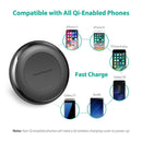 ANKER RAVPOWER RP-PC034 7.5W QI Fast Wireless Charger + QC 3.0 Adapter(Black)