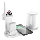 WS6 10W 2 USB Ports + USB-C / Type-C Port Multi-function Desk Lamp + Qi Wireless Charging Charger (White)