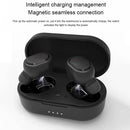 TWS-M1 TWS Bluetooth Earphone with Magnetic Charging Box, Support Memory Connection & Call & Battery Display Function(Black)