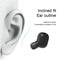 TWS-M1 TWS Bluetooth Earphone with Magnetic Charging Box, Support Memory Connection & Call & Battery Display Function(Black)
