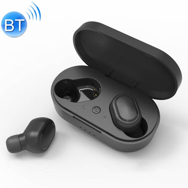 TWS-M1 TWS Bluetooth Earphone with Magnetic Charging Box, Support Memory Connection & Call & Battery Display Function(Black)