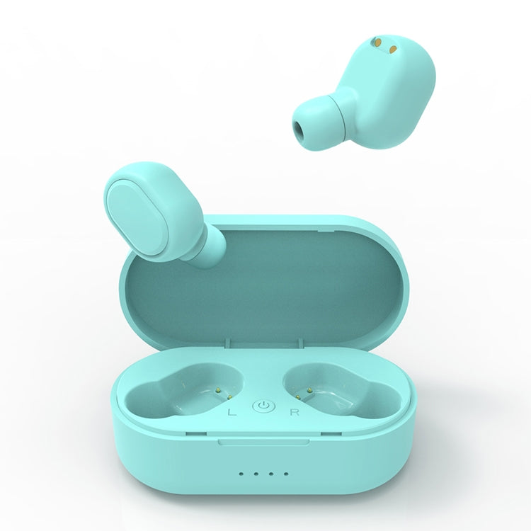 TWS-M1 TWS Bluetooth Earphone with Magnetic Charging Box, Support Memory Connection & Call & Battery Display Function(Green)