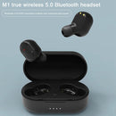 TWS-M1 TWS Bluetooth Earphone with Magnetic Charging Box, Support Memory Connection & Call & Battery Display Function(Green)
