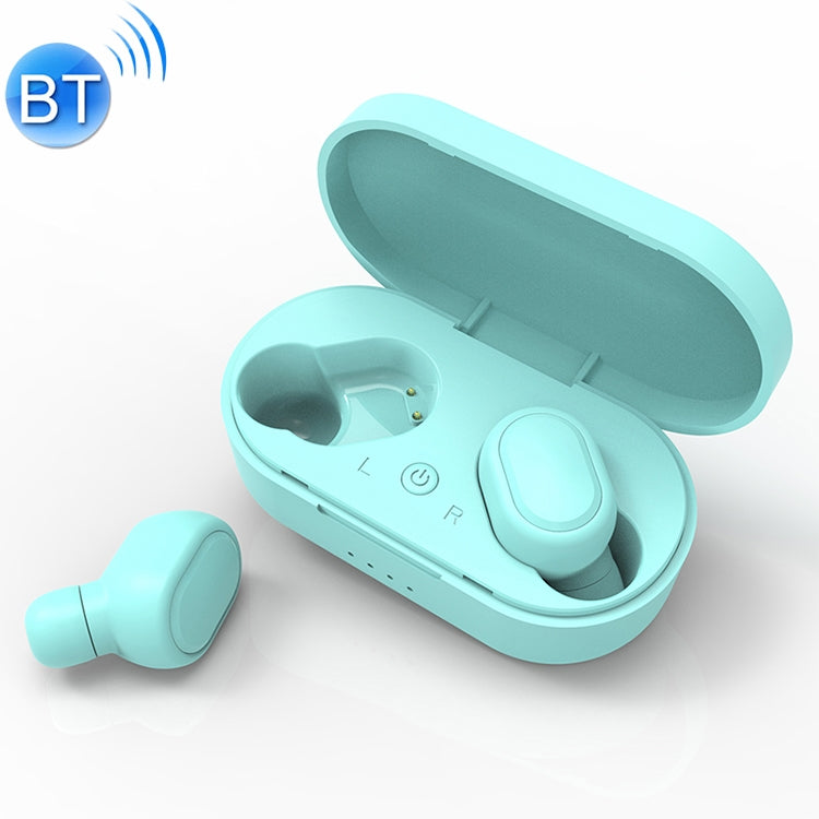 TWS-M1 TWS Bluetooth Earphone with Magnetic Charging Box, Support Memory Connection & Call & Battery Display Function(Green)