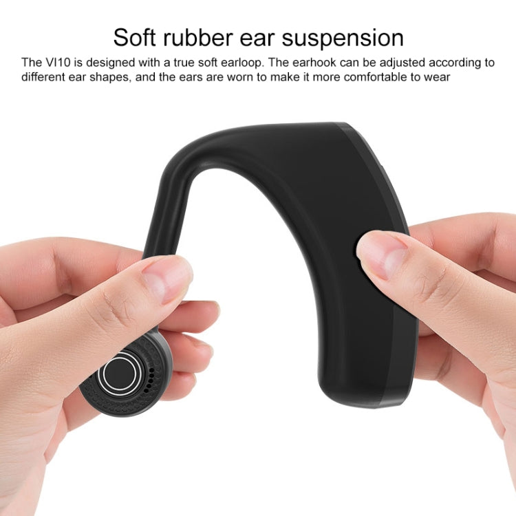 V10 Wireless Bluetooth V5.0 Waterproof Sport Headphone without Charging Box, Jerry Chip, 270 Degree Rotation Design, Support Intelligent Noise Cancelling(Red)