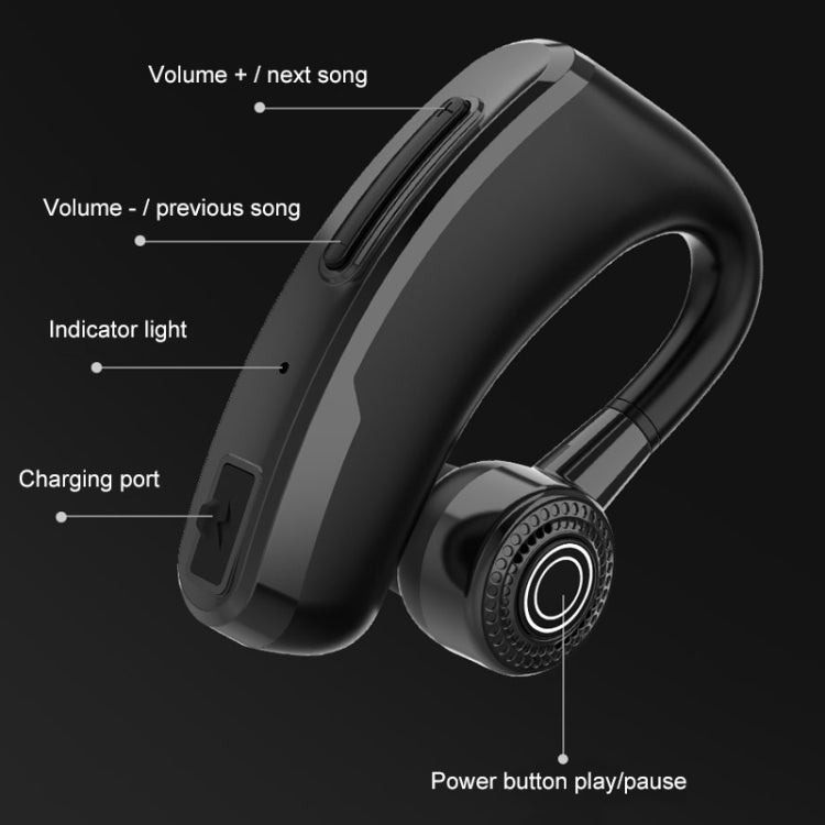 V10 Wireless Bluetooth V5.0 Waterproof Sport Headphone without Charging Box, Jerry Chip, 270 Degree Rotation Design, Support Intelligent Noise Cancelling(Red)