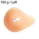 AS1 Spiral Shape Postoperative Rehabilitation Fake Breasts Silicone Breast Pad Nipple Cover 180g/Left