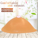 AS2 Spiral Shape Postoperative Rehabilitation Fake Breasts Silicone Breast Pad Nipple Cover 230g/Left