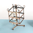 Retro Rotatable Ear Stud Earrings Jewelry Display Storage Rack(Bronze)