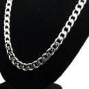 Europe and America Fashion Alloy Chain Hip Hop Simple Long Necklace, Width: 12mm, Length: 80cm (Platinum)