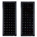 60 PCS Color Mixed Diamond Shape Stainless Steel Nose Stud Rings L Shaped Piercing Jewelry,Pin Length: 7mm, pin diameter: 0.6mm (White)