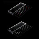 60 PCS Color Mixed Diamond Shape Stainless Steel Nose Stud Rings L Shaped Piercing Jewelry,Pin Length: 7mm, pin diameter: 0.6mm (White)