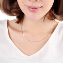 1MM Personality Fashion Silver Plated Snake Bone Chain(Silver length:28 inch)