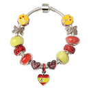 World Cup Spain Flag Souvenir Bracelets European and American Fashion Alloy Bracelet, Size: 20cm